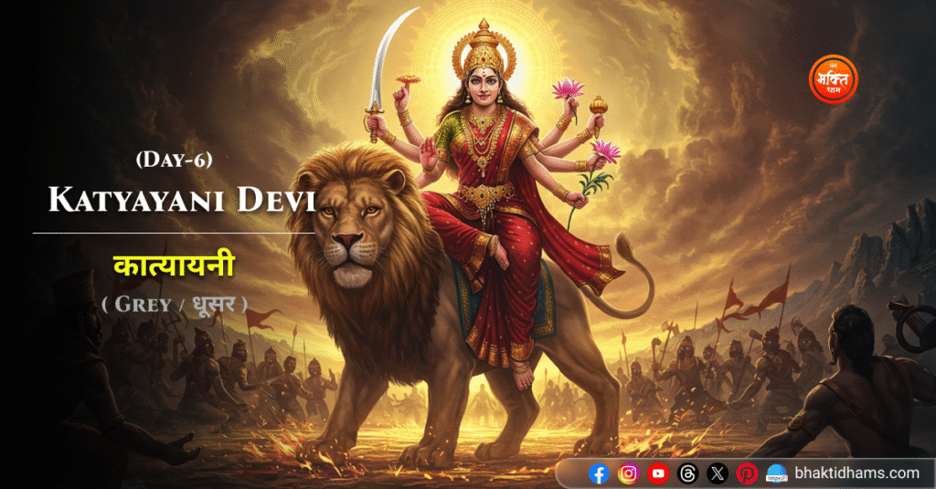 Katyayani Devi - grey tones symbolizing strength